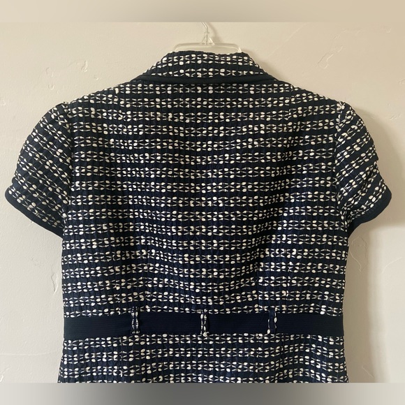 🆕 Deep Navy & White Tweed Skirt Suit - Nanette Lepore - Picture 11 of 16